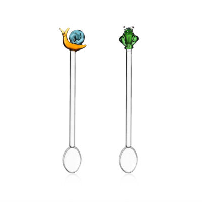 ANIMAL FARM set 2 spoons snail&fog