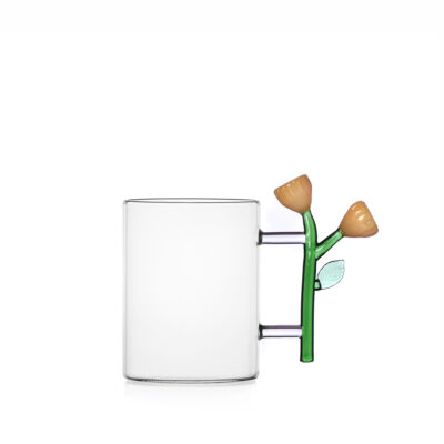 BOTANICA mug amber flower