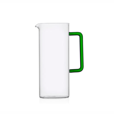 TUBE jug with green handle