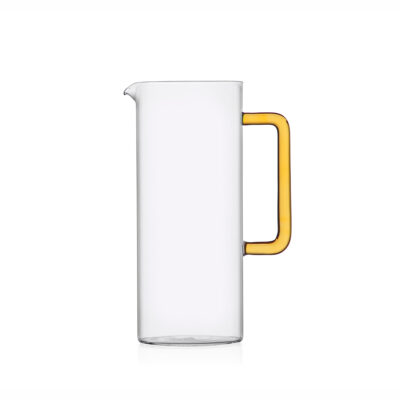 TUBE jug with yellow handle
