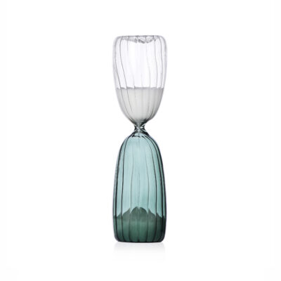 TIMES hourglass clear/dark green 15 min