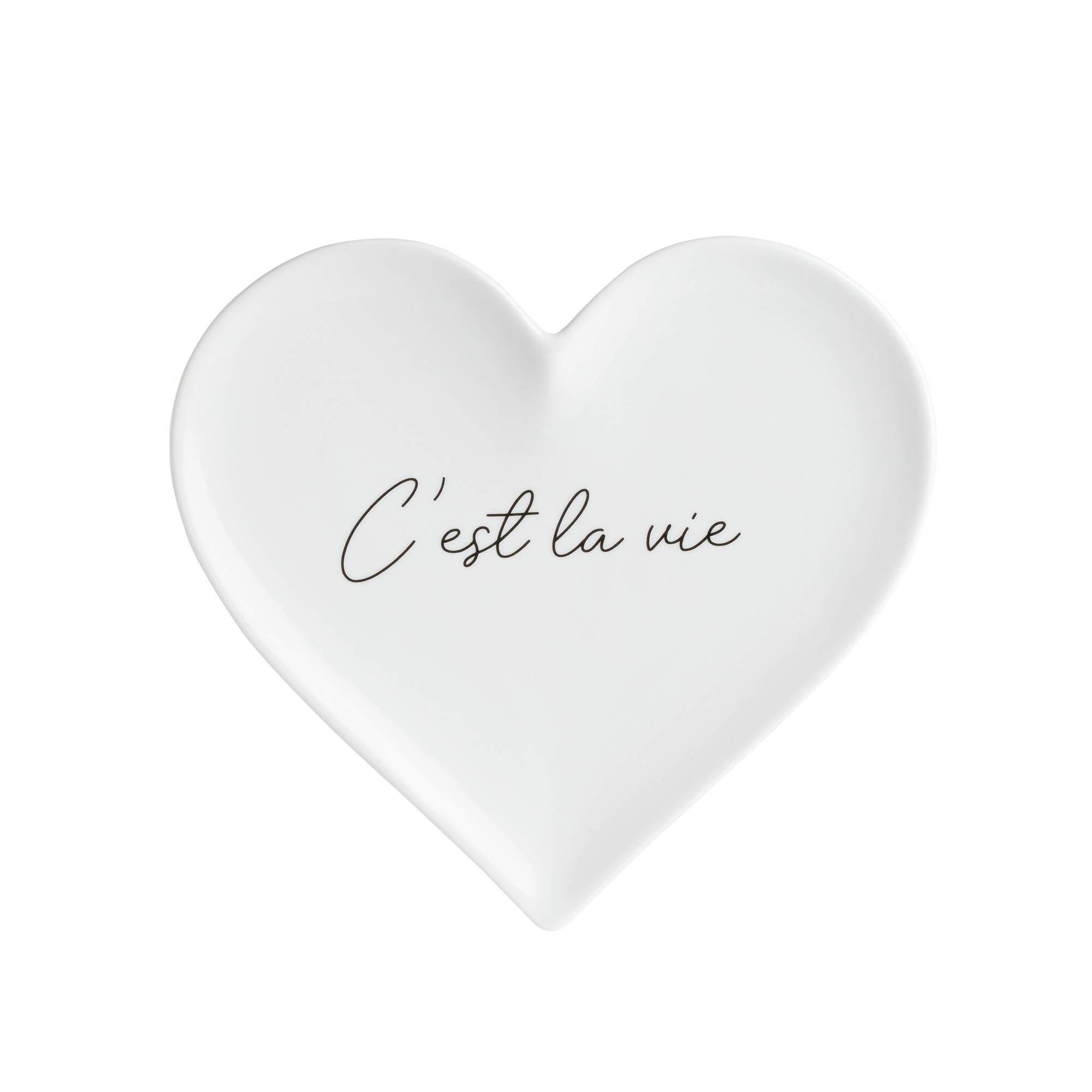 Тарілка серце "C'est la vie"