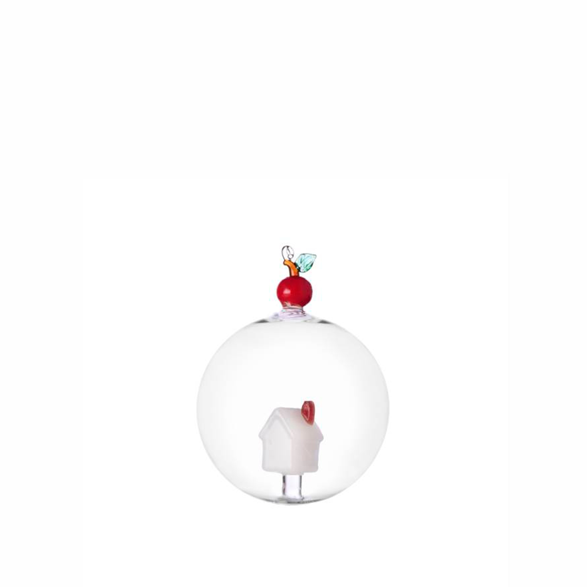 Різдвяна кулька RED APPLE будинок-яблуко