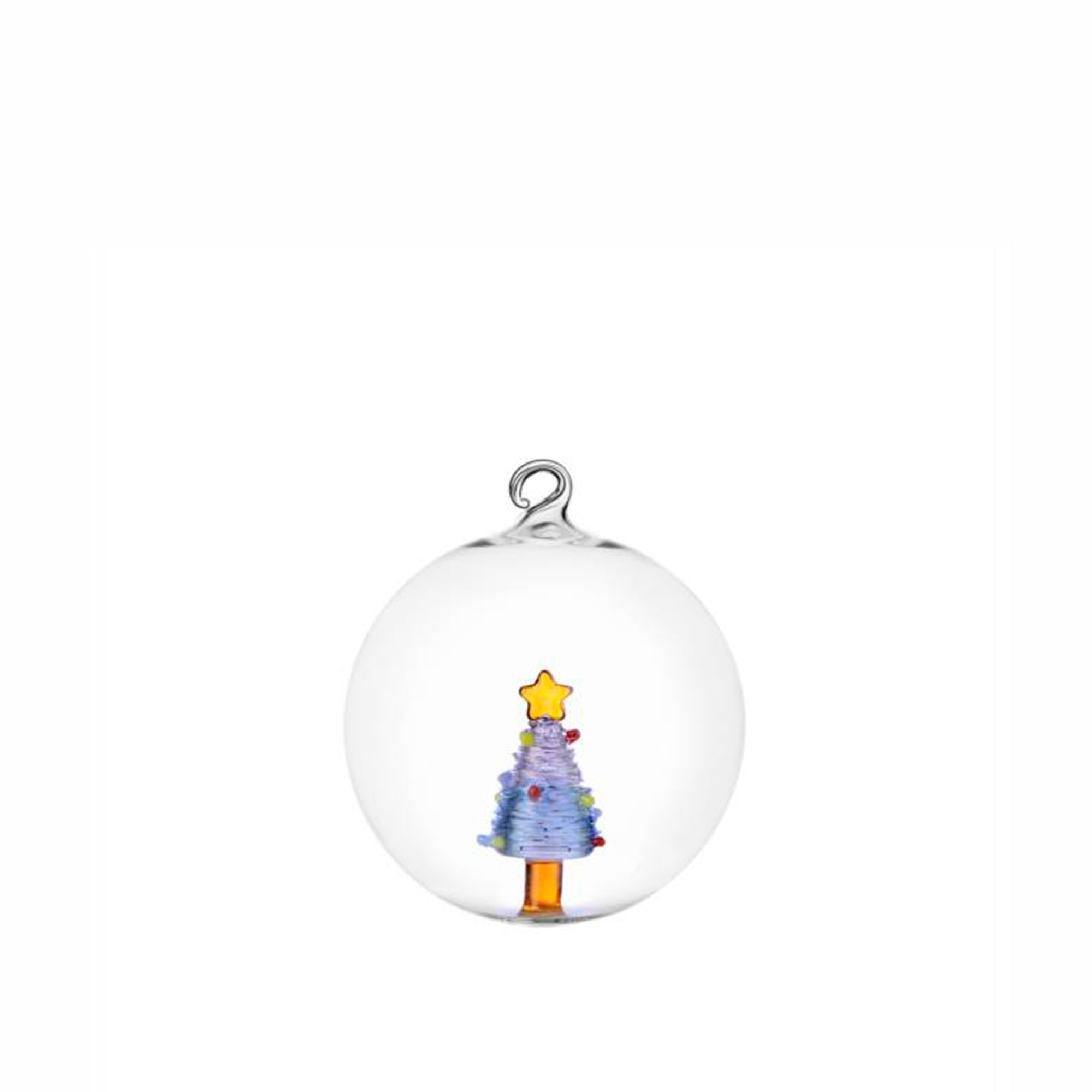 Різдвяна кулька CHRISTMAS TALES дерево синє-зірка