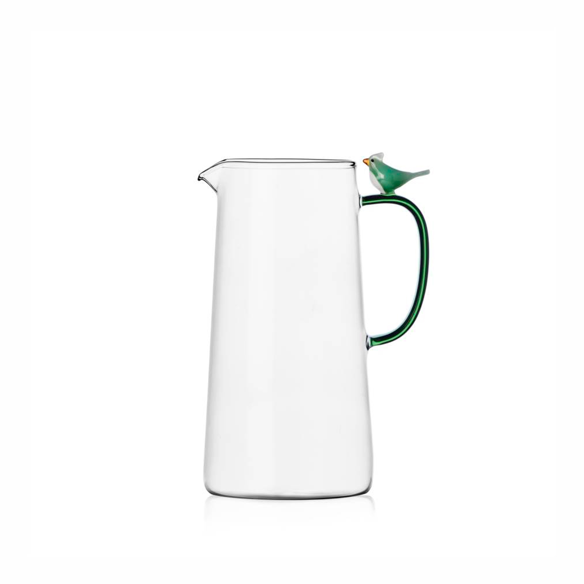 BIRDS jug green bird