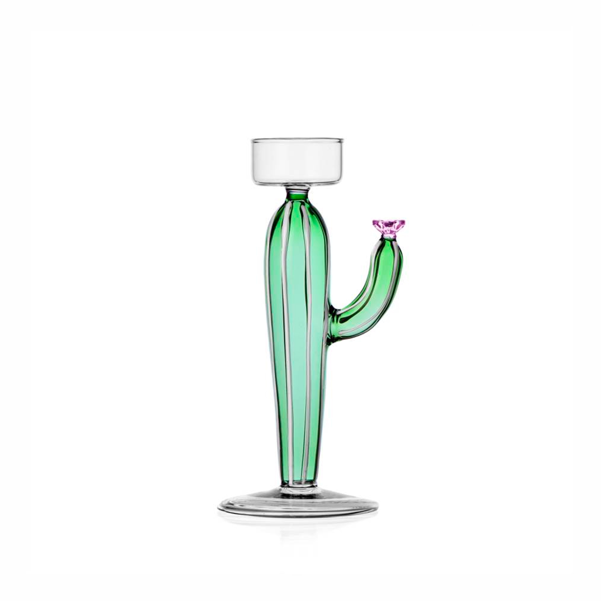 DESERT PLANTS tealight green cactus pink