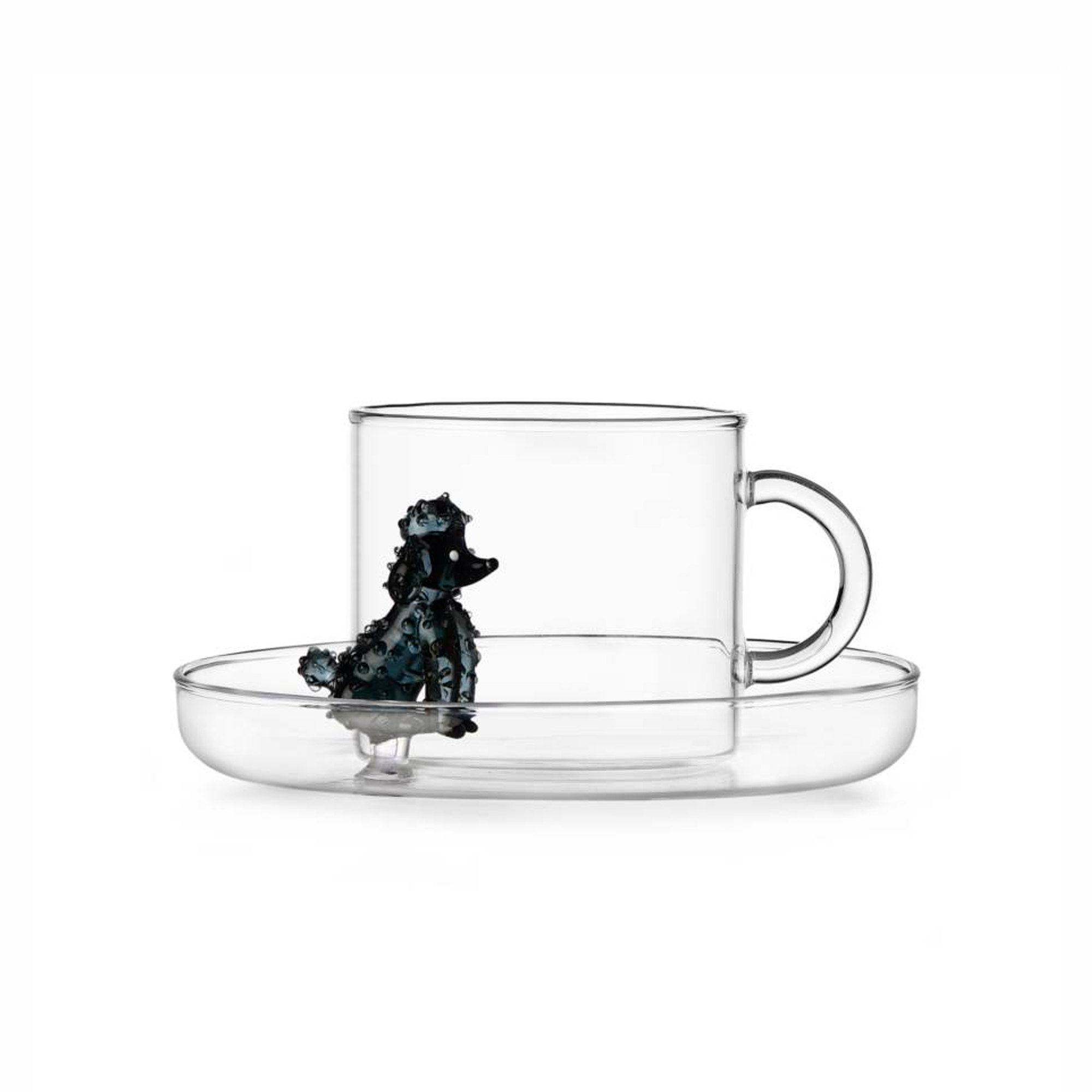 DOGS tea cup w/saucer Poodle
