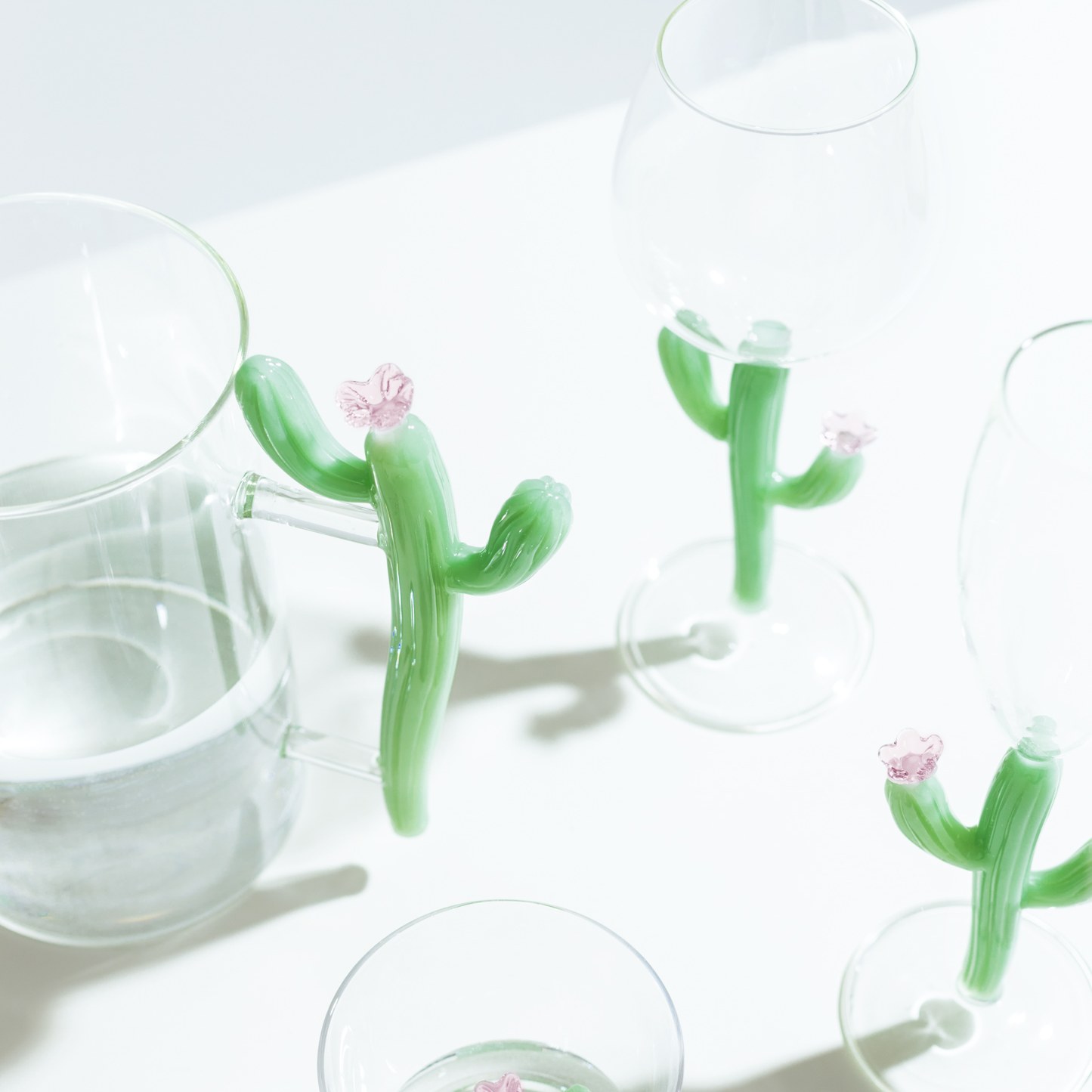 Ichendorf Келих флюте з матовим зеленим кактусом DESERT PLANTS
