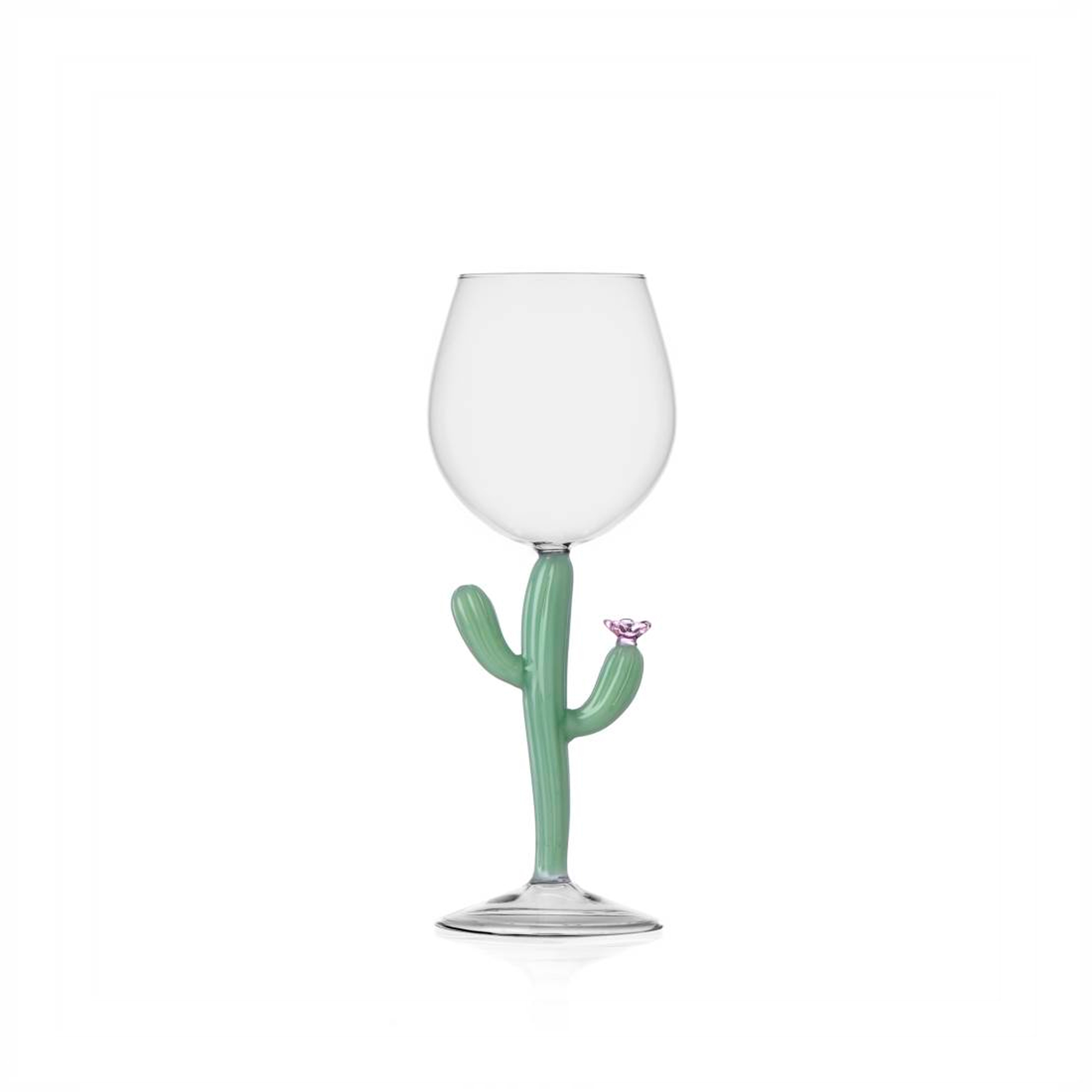 DESERT PLANTS stemmed glass cactus matt
