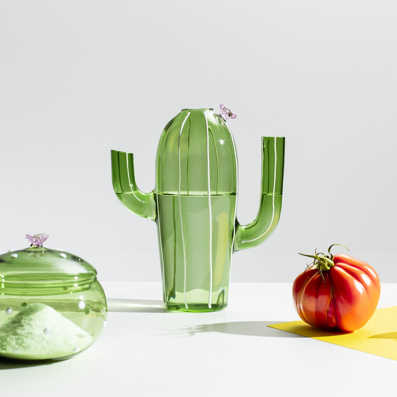 Ichendorf Коробка з зеленим кактусом і рожевою квіткою DESERT PLANTS, 11 см