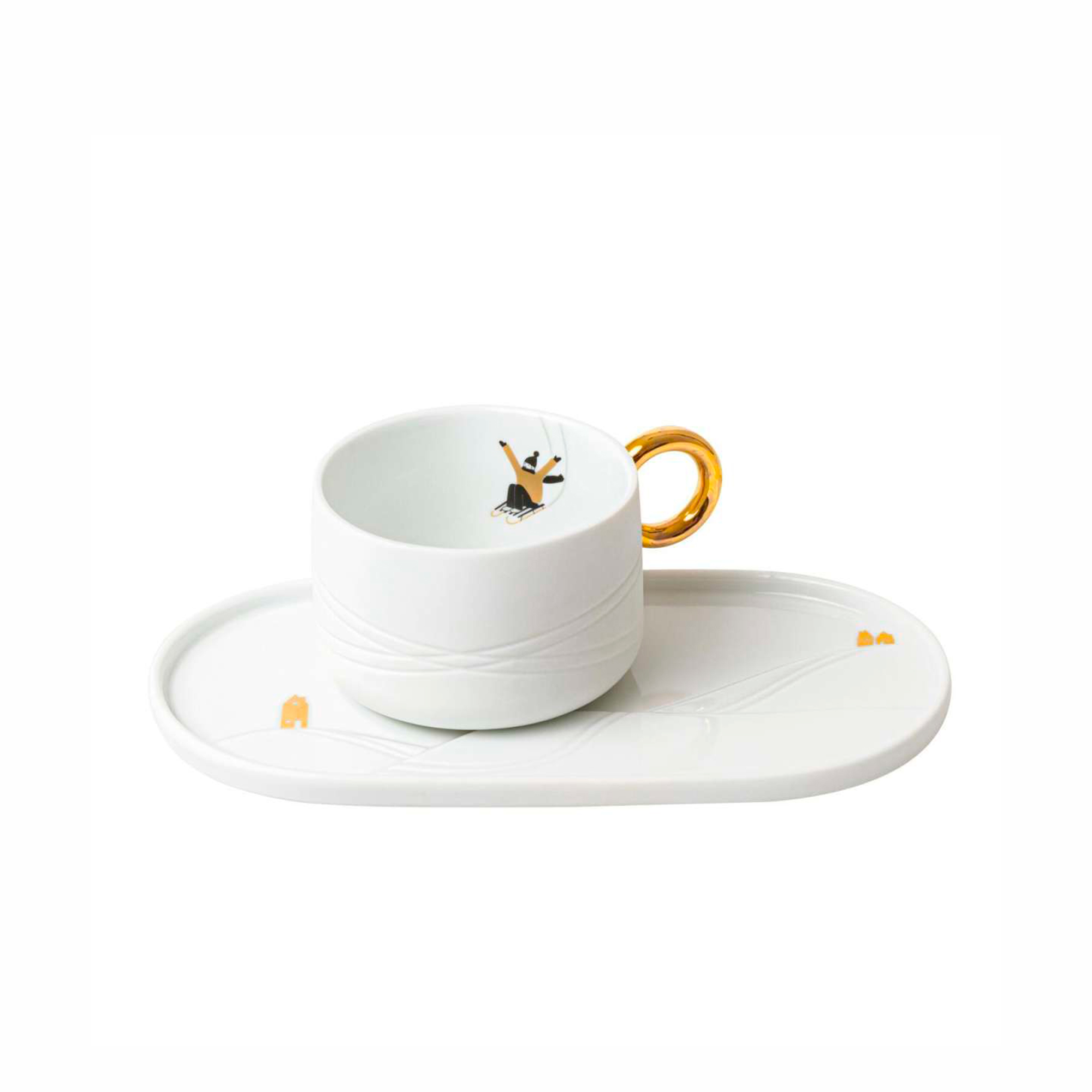 Чашка з сервірувальною тарілкою Cup with serving plate