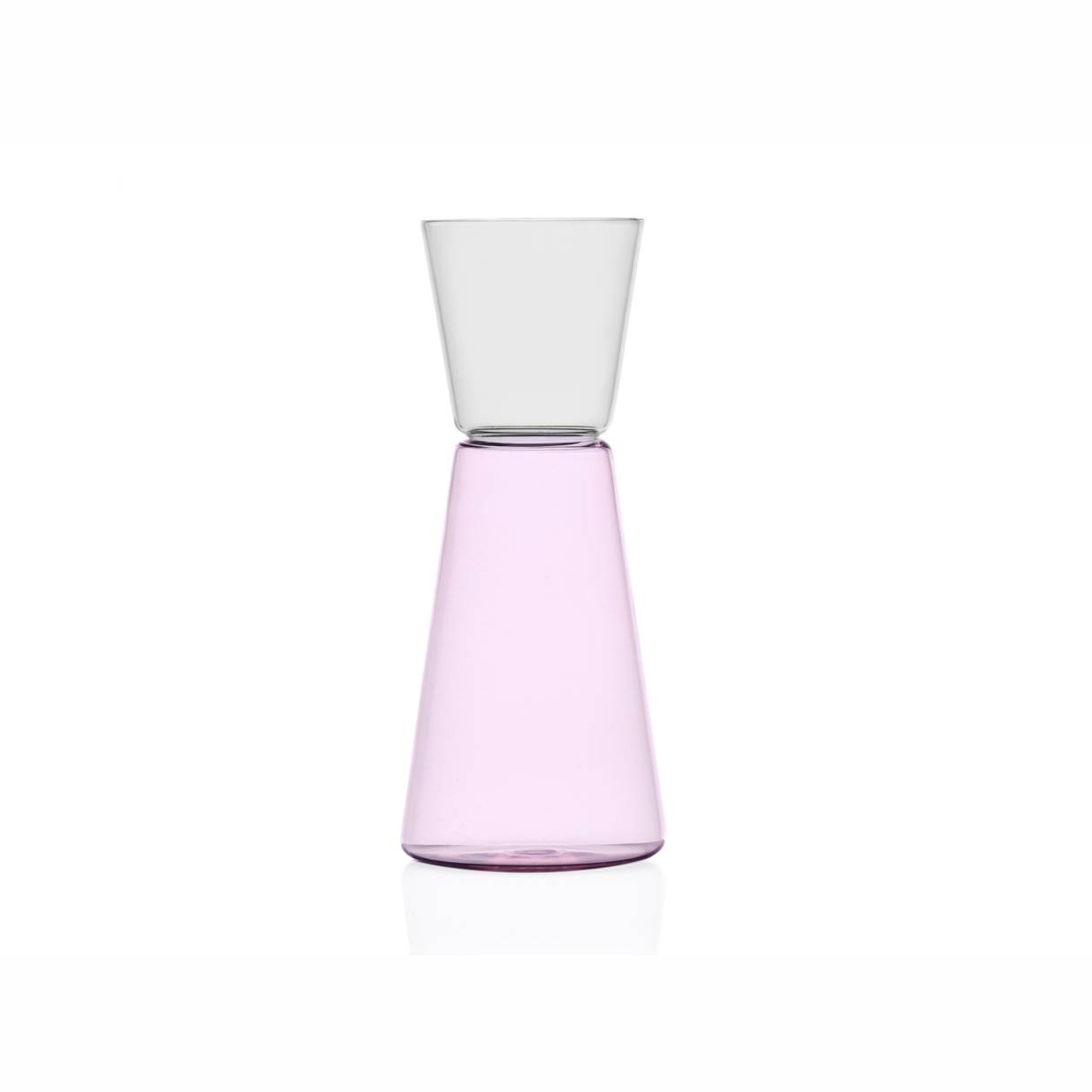 Глечик Ichendorf HIGH RISE рожевий/прозорий 750 мл  HIGH RISE pitcher pink/clear 750 ml