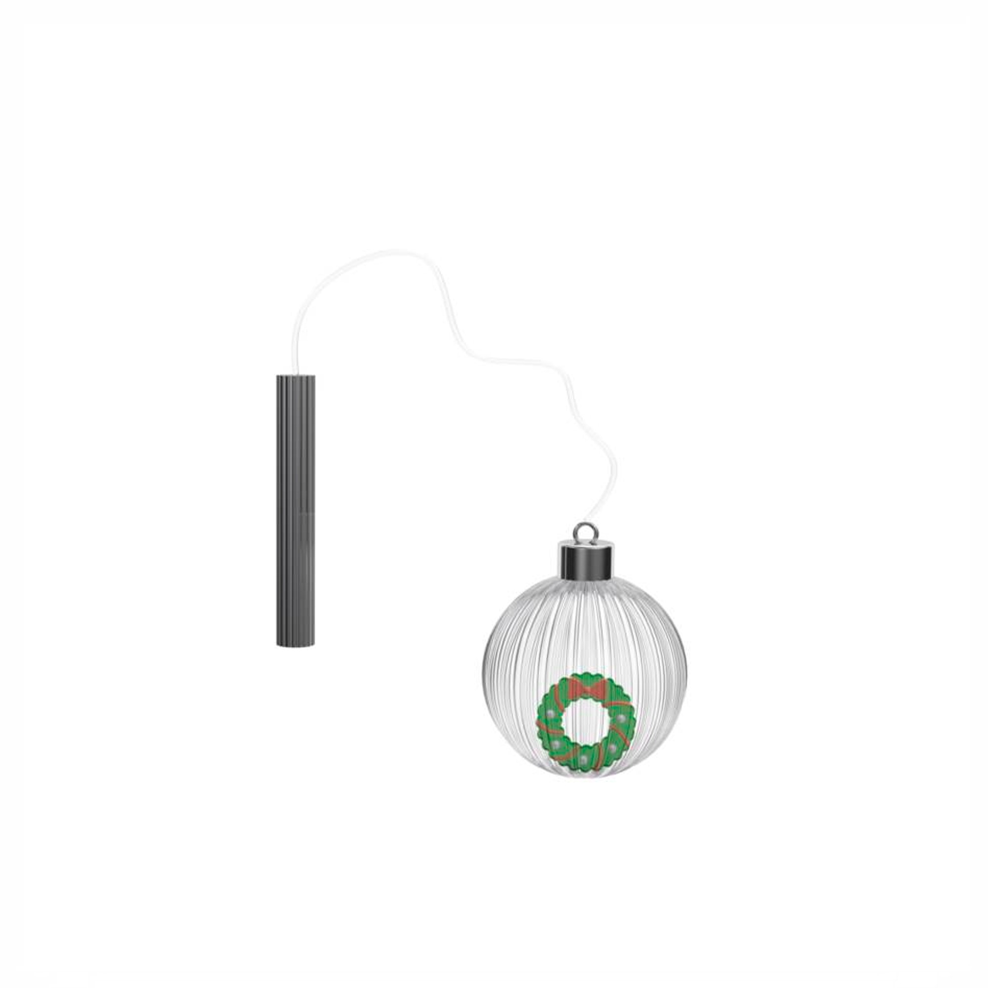 Ялинкова кулька Ichendorf CHRISTMAS TALES лампа і вінок  CHRISTMAS TALES xmas ball lamp wreath