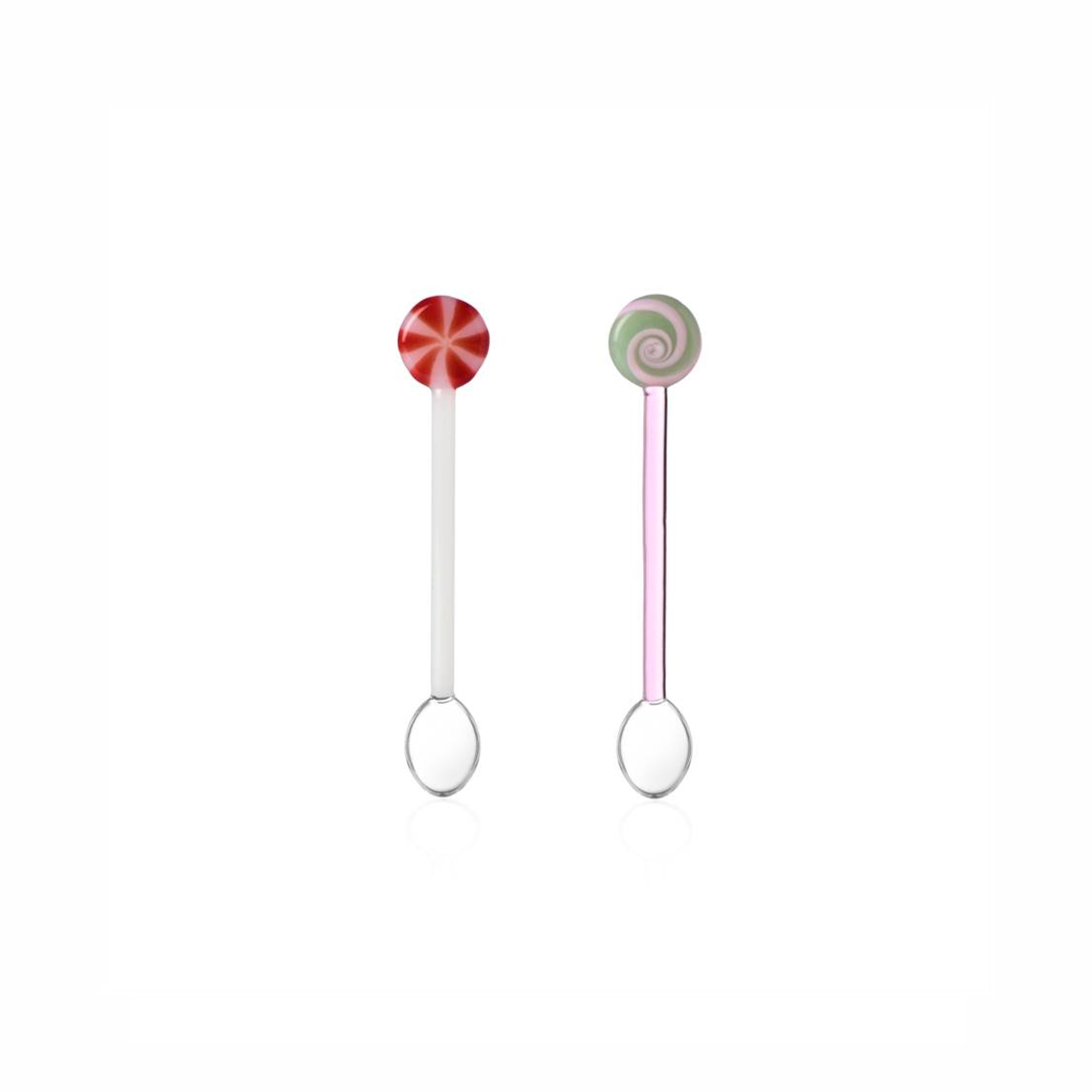 Набір з 2 рожевих ложок-льодяників Ichendorf SCHIACCIANOCI  SCHIACCIANOCI set 2 lollipop spoons pink