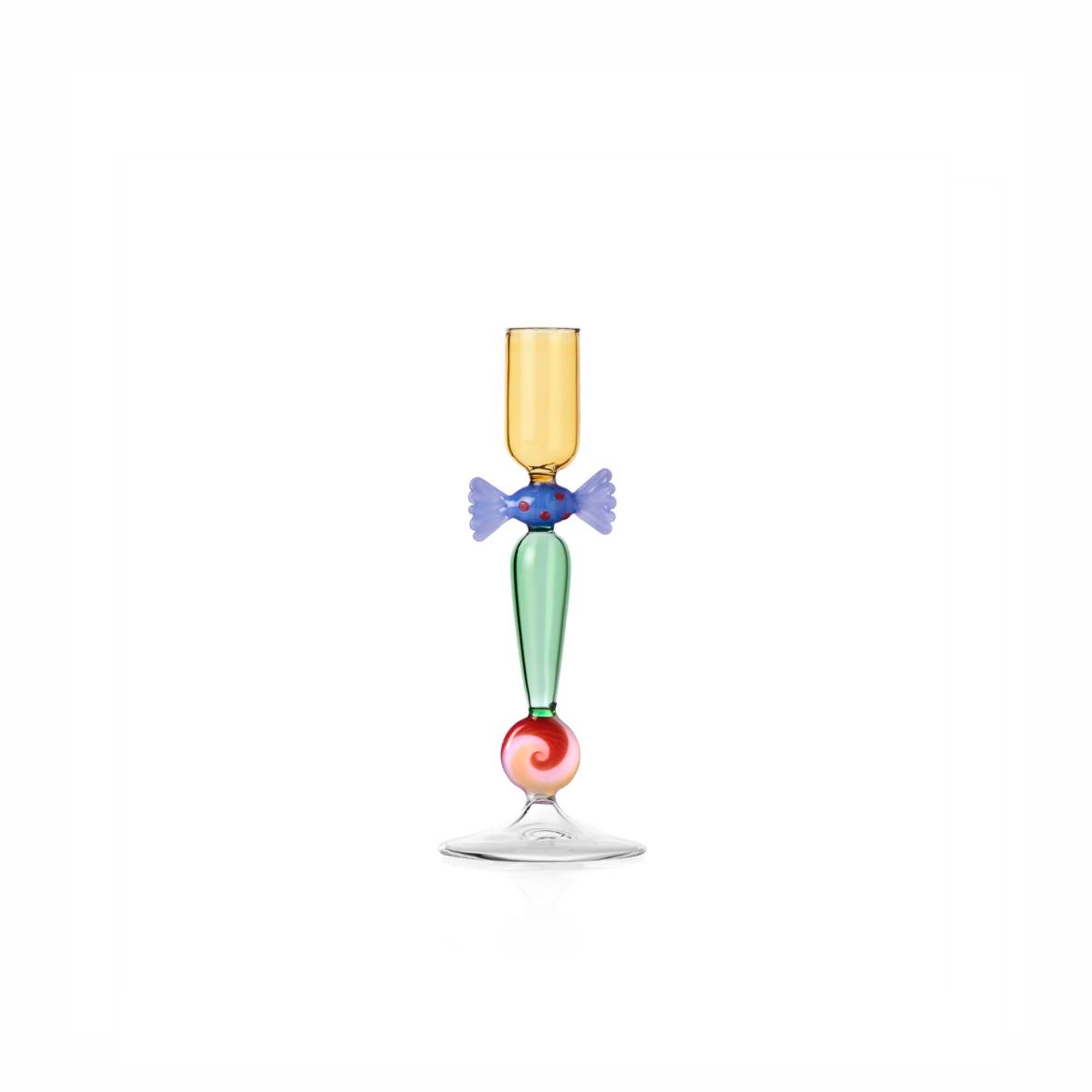 Підсвічник Ichendorf SCHIACCIANOCI синя цукерка  SCHIACCIANOCI candleholder blue candy