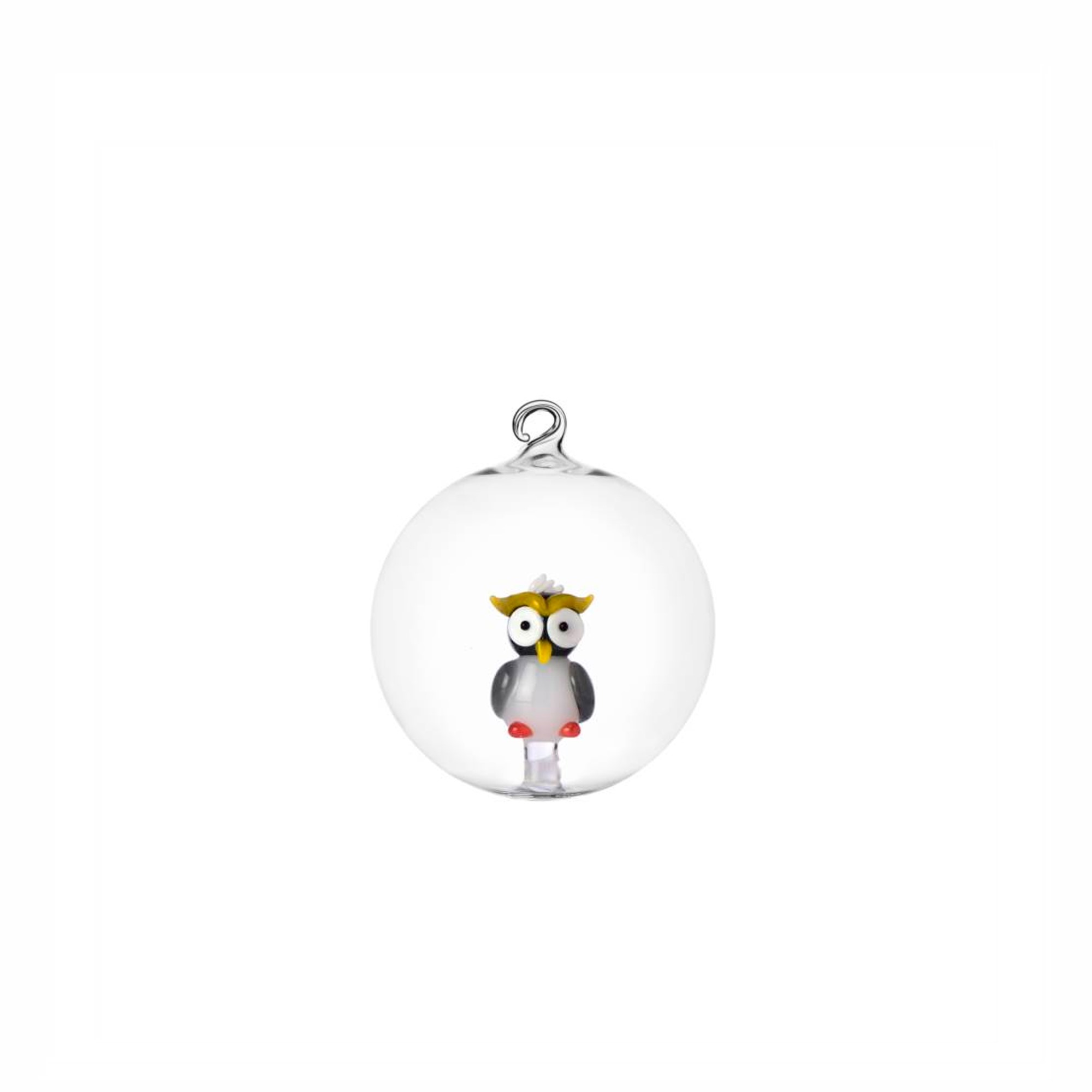 Ялинкова кулька Ichendorf WOODLAND TALES кольорова сова  WOODLAND TALES xmas ball coloured owl