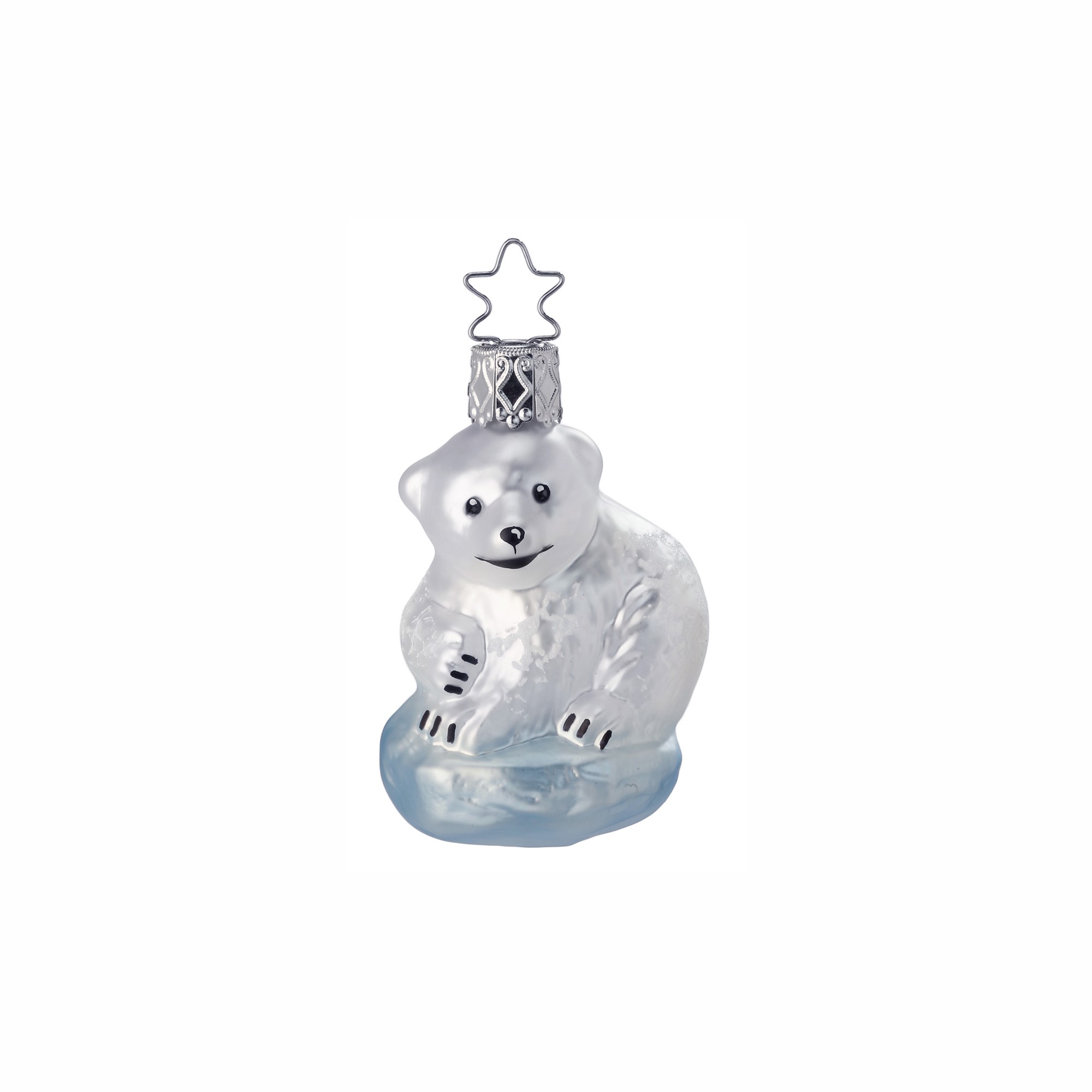Ялинкова прикраса Baby Ice Bear | INGES | білий ведмедик, 6,5 см