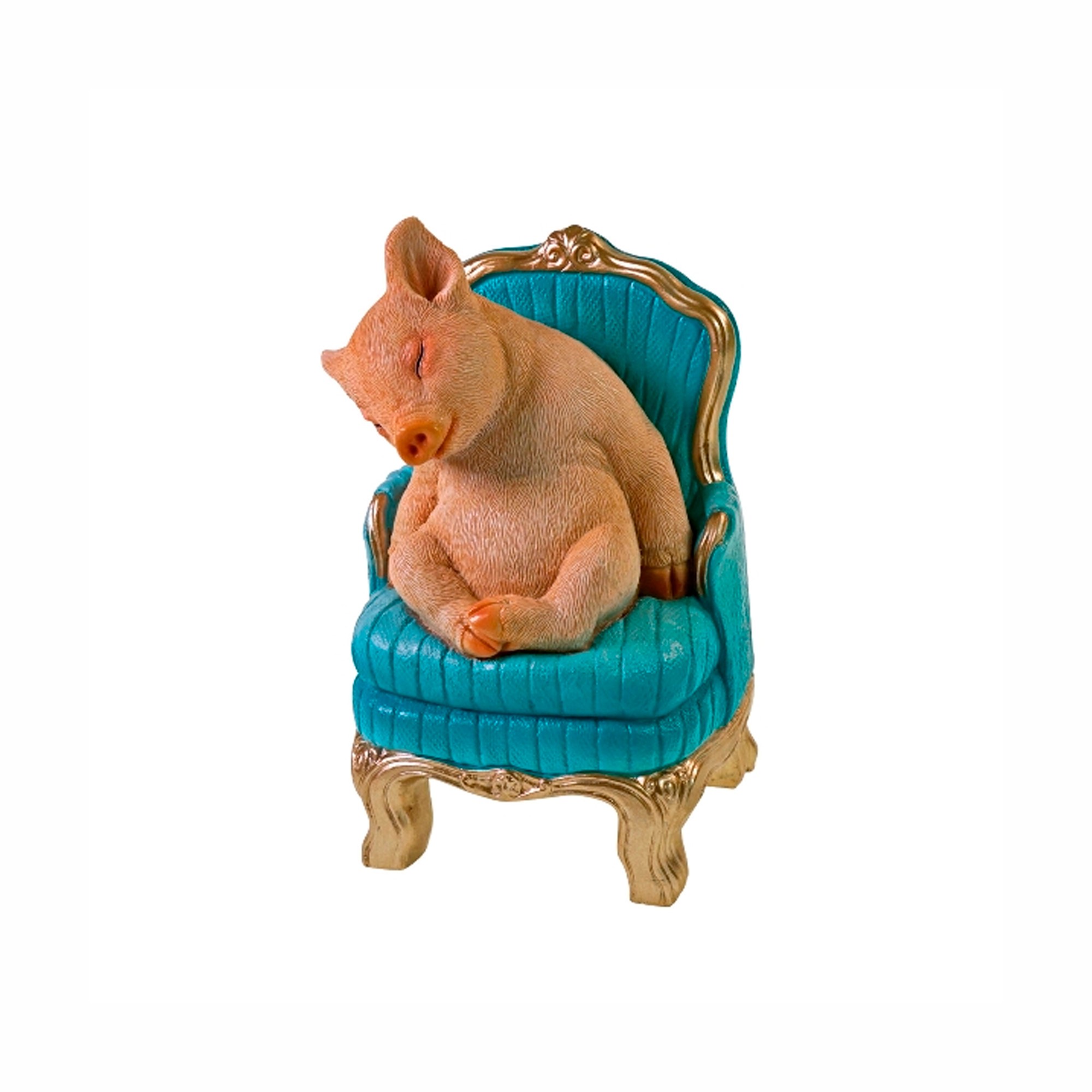 Скульптура Werner Voß Pig on Armchair