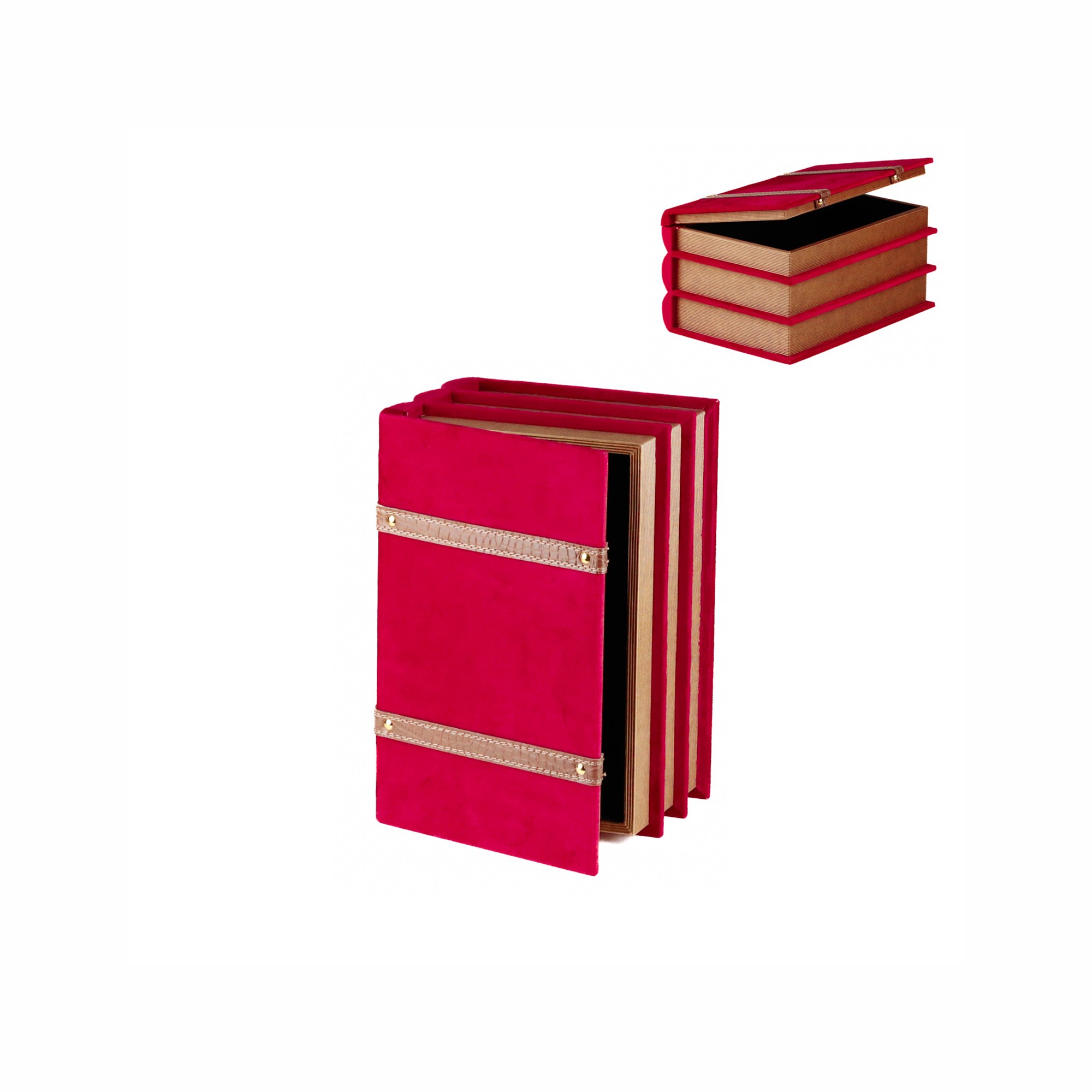 Новорічний декор Goodwill книжкова коробка червоний 30 см