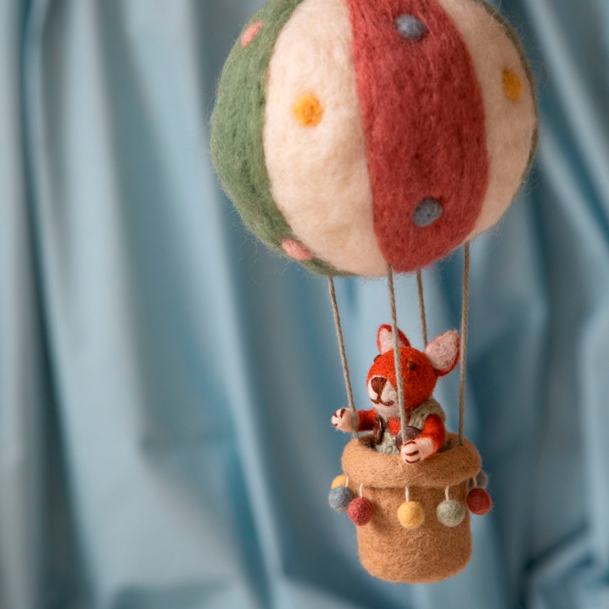Повітряна куля Gry&Sif – Hot Air Balloon w/Fox in Green Pants (зелений)