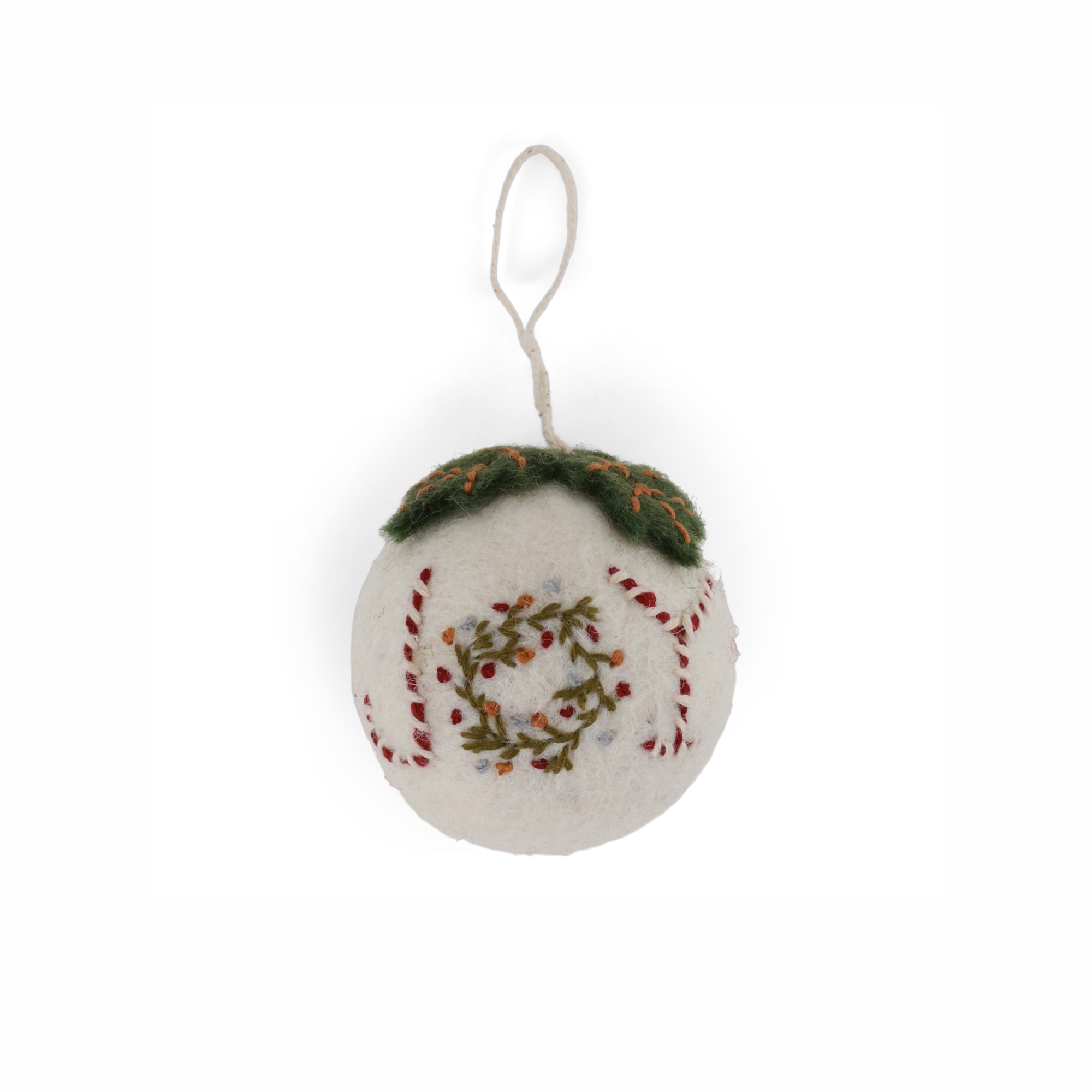 Куля різдвяна біла Gry&Sif – Christmas Bauble (Joy)