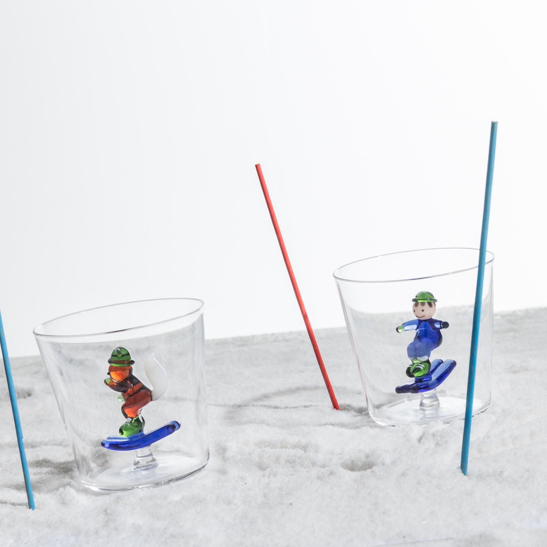 Ichendorf Склянка Дитина на лижах SNOW GAMES, 8 см