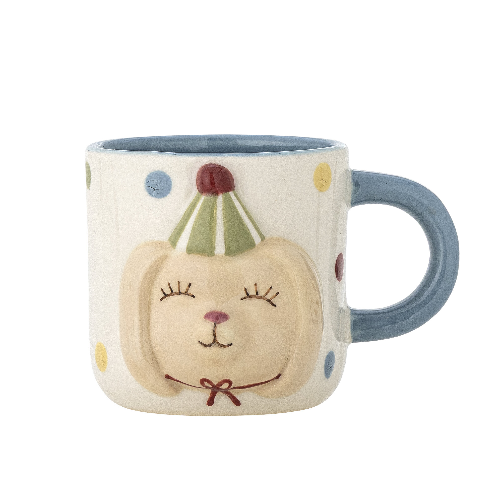 Bloomingville Набір дитячого посуду «Party» з песиком, кераміка, 3 предмети