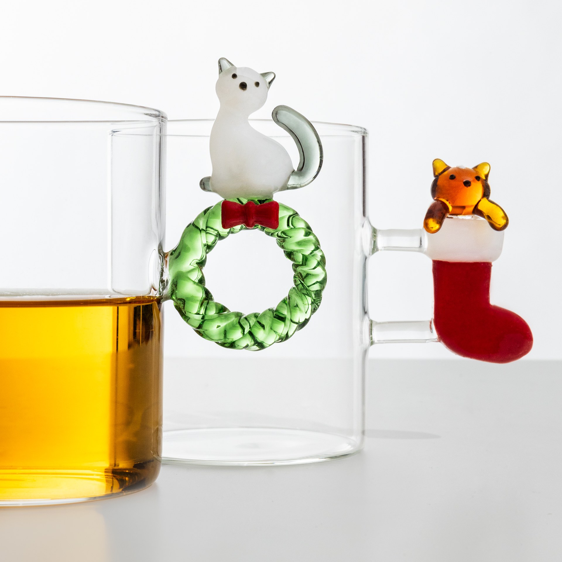 Ichendorf Кружка з оригінальною ручкою TABBY CAT CHRISTMAS EDITION